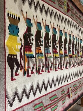 Gorgeous Yei Yei Bi Chei Rug Large 54 1/4 X 82 Approximately
